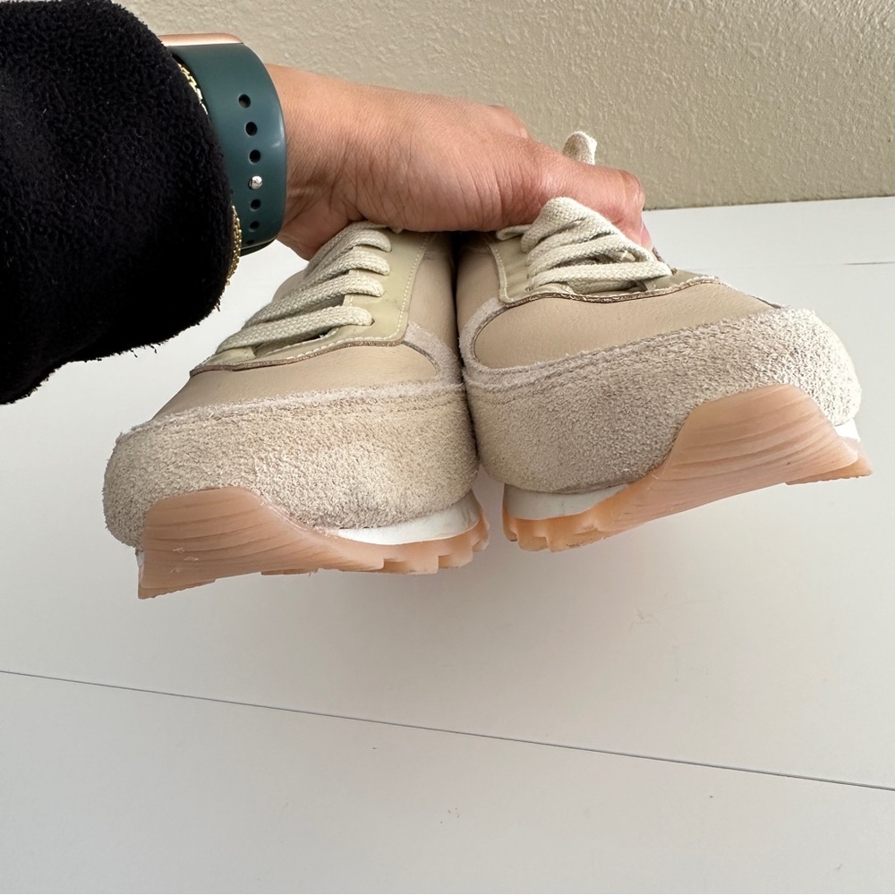 Yosi Samra Women's Paige Sneakers in Taupe Multi Cream Tan Color sz 10 - Picture 10 of 15